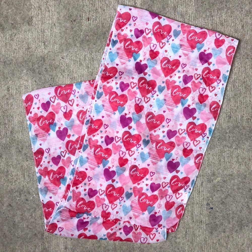 Vintage Translucent “Heart” Scarf - Picture 1 of 13